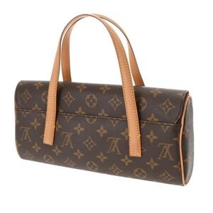 Louis Vuitton Sonatine Brown Monogram Handbag Canvas